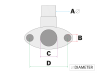 Manifold Tomos A55 19mm sideways PHBG / PHVA MLM thumb extra